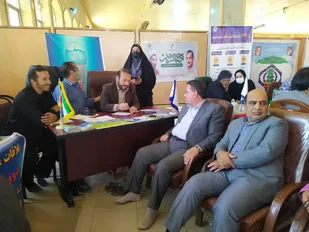 میز خدمت آبفا کهگیلویه و بویراحمد در مصلی یاسوج/افتتاح پروژه های میلیاردی در هفته دولت