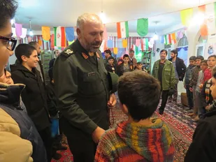 بازدید سردار اکبری از پایگاه عمار یاسر بروجن
