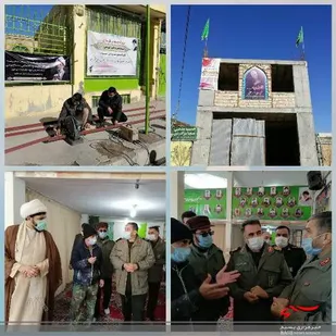بازدید از روند بازسازی مسجد امیرالمومنین(ع) شیروان