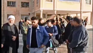 اعزام ۱۰۰ نفر از دانش آموزان شهرستان بن به اردوی راهیان نور+فیلم
