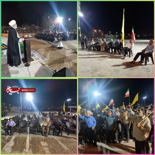 اجتماع مردمی هندیجان باطنین لبیک یاحسین (ع) درموج ۱۹۷