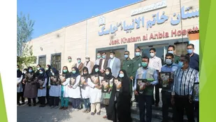 تجلیل از کادر درمان جاسک به مناسبت هفته دفاع مقدس
