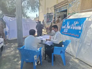 خدمت سلامت در اجتماع جانفدایان میرجاوه