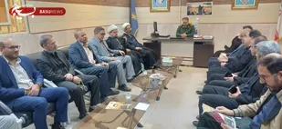 حضور پرشور مسئولان ادارات شهرستان هویزه در ناحیه مقاومت بسیج و تبریک هفته بسیج