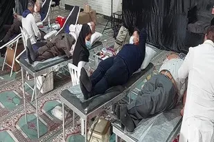 اهدا ۵۰ هزار سی سی خون توسط مردم نوع دوست ممسنی به مناسبت هفته بسیج