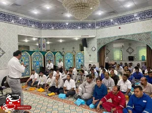 برگزاری جشن ولادت امام رضا (ع) در پالایشگاه چهارم شهرستان عسلویه