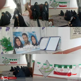 یادواره شهدای خانگی شهیده مهدیه و فاطمه سادات حسینی در منزل پدر آن شهیدان در شهر راین