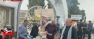 ایستگاه صلواتی کانون بازنشستگان جهاد و شهادت باغملک در مسیر پیاده&zwnj;روی اربعین حسینی برپا شد
