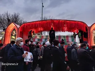 مراسم استقبال از کاروان شهدا در شهرستان تیران و کرون