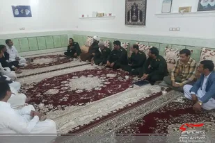 دیدار فرمانده ناحیه مقاومت بسیج زابل با خانواده شهید حسینعلی عالی