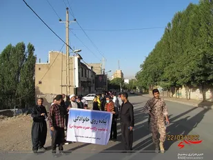 برگزاری پیاده رویی خانوادگی در شهرستان جوانرود