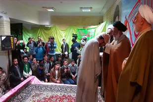 مراسم عمامه&zwnj;گذاری حوزه علمیه حضرت رسول اکرم(ص) مریانج