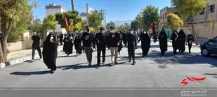 مراسم پیاده روی جاماندگان اربعین در شهرستان دلفان برگزار شد