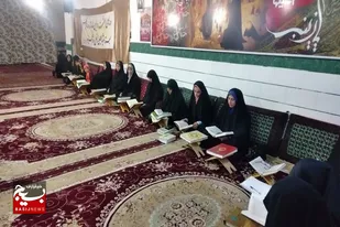 به مناسبت ماه رمضان ختم قرآن در سرخه انجام شد