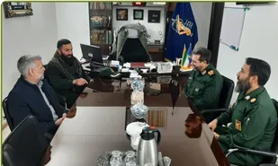 حضور سردار ولی زاده در ناحیه پیشوا
