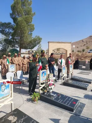 حضور مسئولان سپاه استان و دهاقان در مراسم یاد شهید امیرعباس نادری