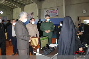 آئین تجلیل و تکریم از مدافعان سلامت مرکز واکسیناسیون شهیدان بحیرایی برگزار شد
