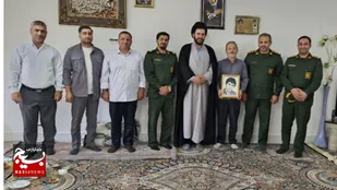 تجلیل و دیدار مسئولین بسیج اقشار لرستان با خانواده شهید حشمت&zwnj;الله نظری