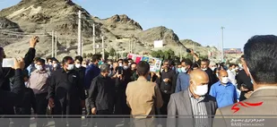 مراسم تشیع شهید مدافع امنیت، شهید محمد علی رخشانی در زاهدان