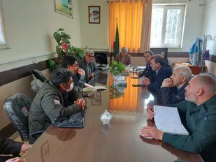 نشست برنامه ریزی و هماهنگی برگزاری یادواره شهدای چوکانلو و توپکانلو