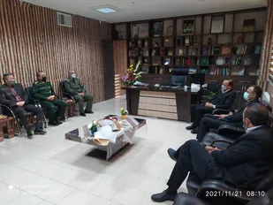 دیدار فرماندار شهرستان شاهرود با فرمانده ناحیه مقاومت بسیج سپاه شهرستان+ تصاویر