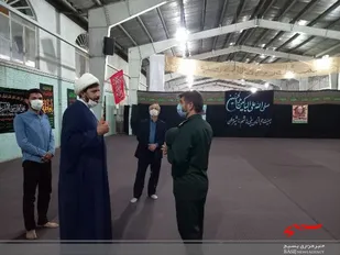 بازدید فرمانده سپاه شیروان از خیمه هیئت انصارالمهدی