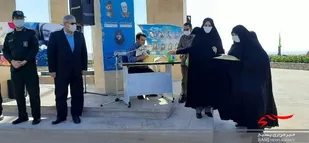 گرامیداشت هفته حجاب و عفاف در مزار شهدای گمنام شبستر