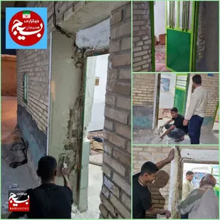 برگزاری اردوی دو روزه جهادی بسیجیان حوزه شهید مزارعی هندیجان