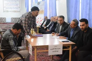 برگزاری میز خدمت سازمان جهادکشاورزی آذربایجان شرقی در باسمنج