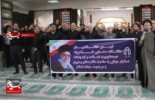 تجمع دانشگاهیان دانشگاه صنعتی شاهرود در محکومیت اهانت به ساحت مقام معظم رهبری+تصاویر