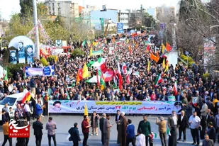 حماسه حضور مردم ولایی ساری در راهپیمایی ۲۲ بهمن