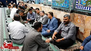 میز خدمت جهادی در منطقه چهارصد دستگاه اهواز