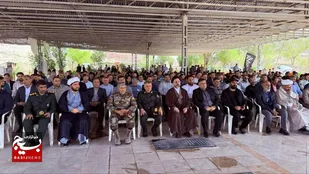برگزاری آیین عطرافشانی قبور مطهر شهدای شهرستان مسجدسلیمان