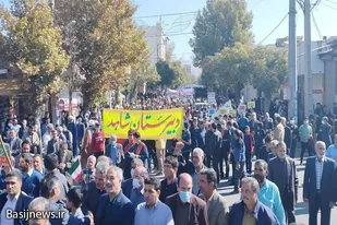 حضور پرشور مردم ولایی و انقلابی اسدآباد در راهپیمایی روز ۱۳ آبان