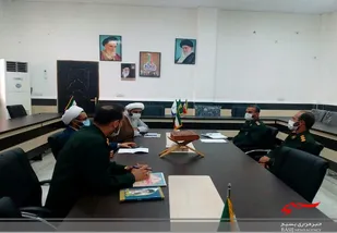 دیدار معاون اجتماعی سپاه امام صادق(ع)استان بوشهر باامام جمعه شهراهرم