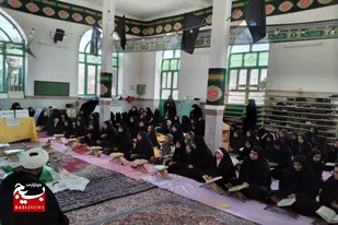 برگزاری مسابقات قرآن و عترت بسیج به همت حوزه کوثر فامنین