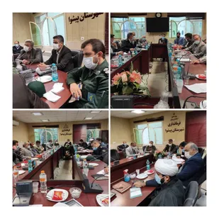 جلسه اضطراری ستاد مبارزه با کرونا پیشوا در محل فرمانداری