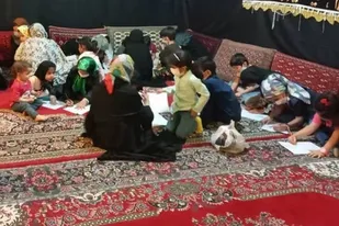 کلاس نقاشی ویژه نونهالان برگزار شد