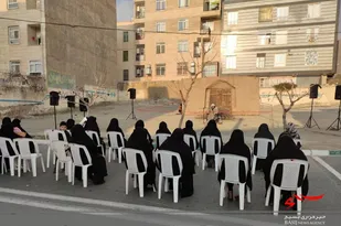 مراسم عزاداری شهادت حضرت فاطمه زهرا(س) در شهرک جهان نما برگزار شد+تصویر