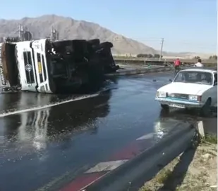 اولین حادثه سال 1401 در کمربندی دوم تهران