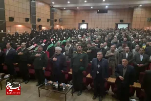 همایش اقتدار بسیج در بهار برگزار شد