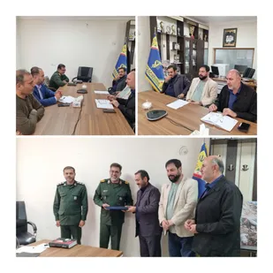 دیدار رئیس سازمان بسیج هنرمندان و دبیر رویداد بین&zwnj;المللی وعده صادق در آینه هنر با فرمانده سپاه انصارالحسین(ع)