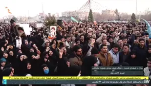 مراسم وداع با شهدای مدافع امنیت