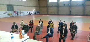 مراسم افتتاحیه جام شهید سلیمانی حوزه مقاومت بسیج شهیدرجایی ادارات کل+تصاویر