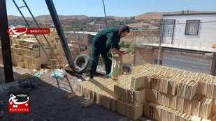حضور جهادگران سبز پوش و خستگی ناپذیر، در روستا&zwnj;های برزنون و سرچاه از توابع شهرستان نیشابور