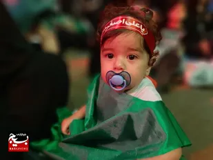 همنوایی شیرخوارگان چالوسی با سرباز کوچک کربلا