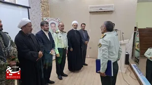تکریم و معارفه فرمانده انتظامی نهبندان با حضور سردار شجاعی نسب فرمانده انتظامی خراسان&zwnj;جنوبی
