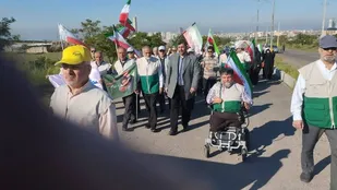 پیاده&zwnj;روی خانواده خادمیاران و یاوران رضوی&nbsp;به مناسبت میلاد امام هشتم (ع)