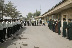 حضور خادمین و پرچم متبرک رضوی در جمع نیروهای نظامی و انتظامی شهرستان راور