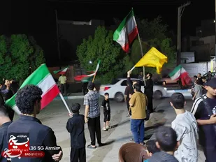 برگزاری تجمع شبانه مردم محله شهرک دانشگاه اهواز